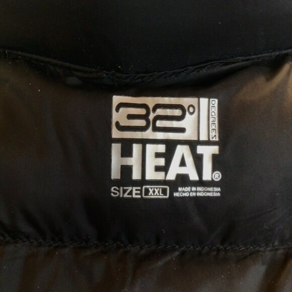 32 Degrees Heat Quilted Puffer Vest Womens XXL Black Lightweight Poly Fill - Picture 7 of 9